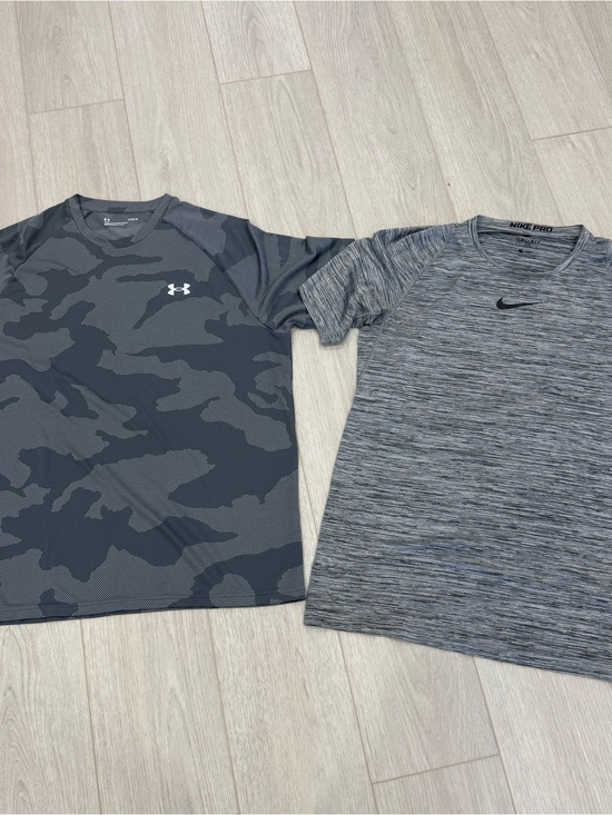 Under Armour Other - Under Armour & Nike Men's Grey Performance T-Shirts - Two-Pack